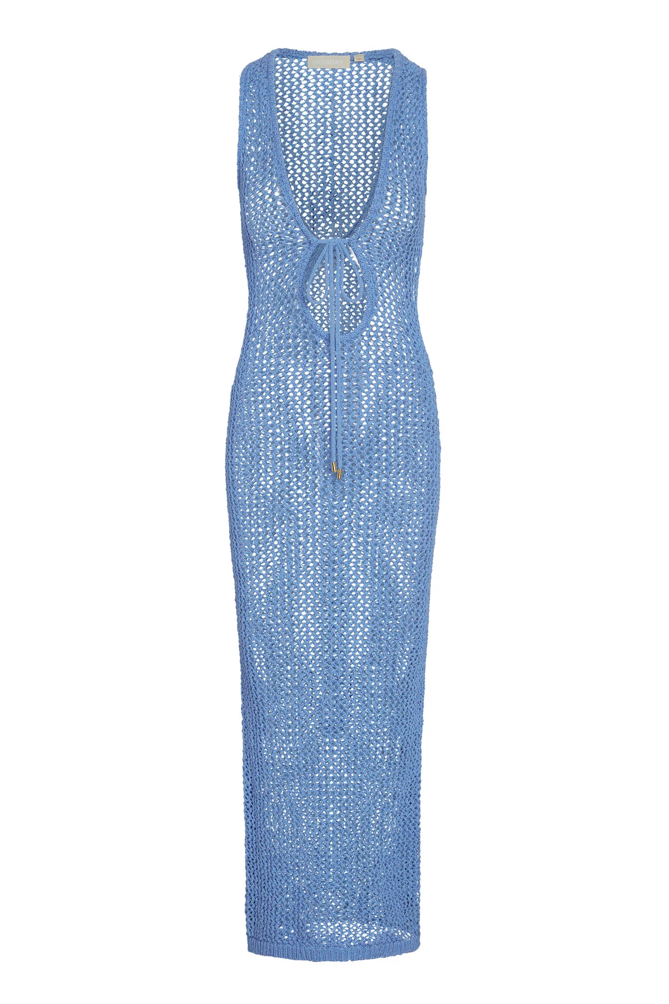 Monte Carlo Tie Dress - Azure Petit Crochet | Monday Swimwear
