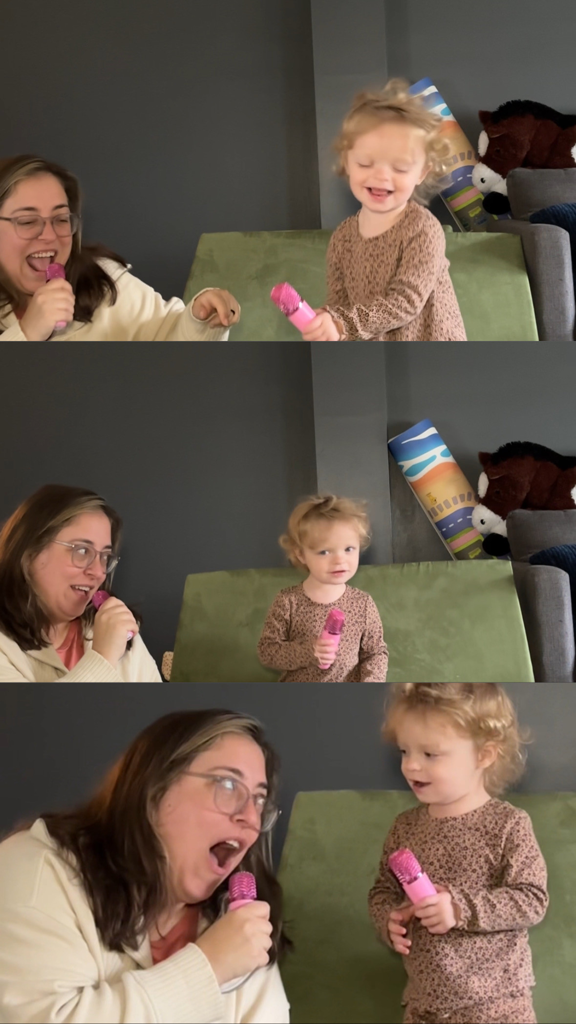 Attention moms!! I’ve done it! I found the holiday gift that will keep your toddlers attention for more than 10 min!! The move2play karaoke machine comes pre-charged and loaded with children’s songs, you can also hook it up to Bluetooth to sing along with Ms. Rachel ;-) wait till they hear the voice effects!! So fun!! #ad #move2play @move2playtoys 

#LTKHoliday #LTKFamily #LTKGiftGuide