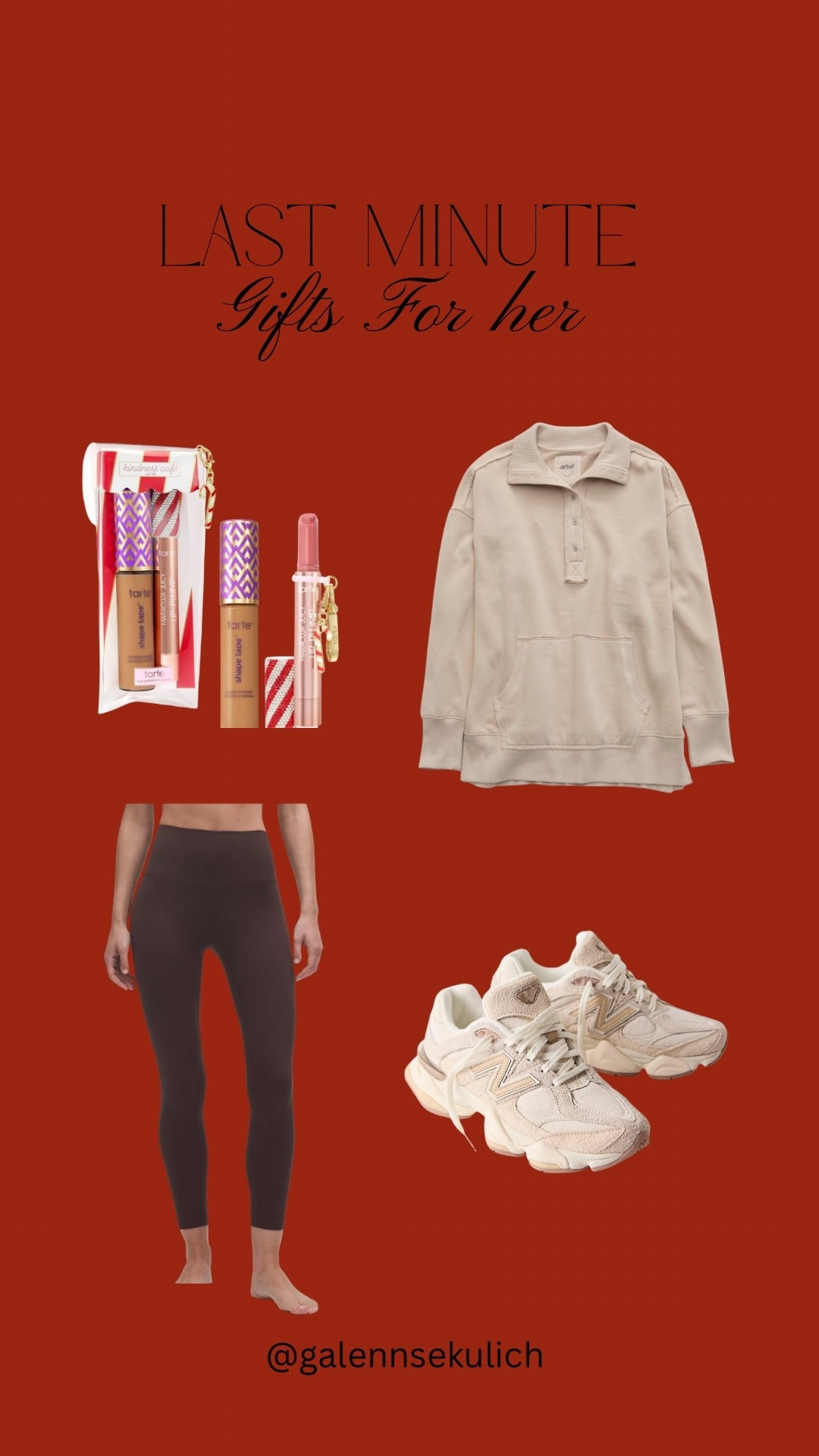 Last minute gifts for her!!! Aerie find! Lululemon! New balance 9060! Free people! Tarte 

#LTKGiftGuide #LTKHoliday #LTKSaleAlert