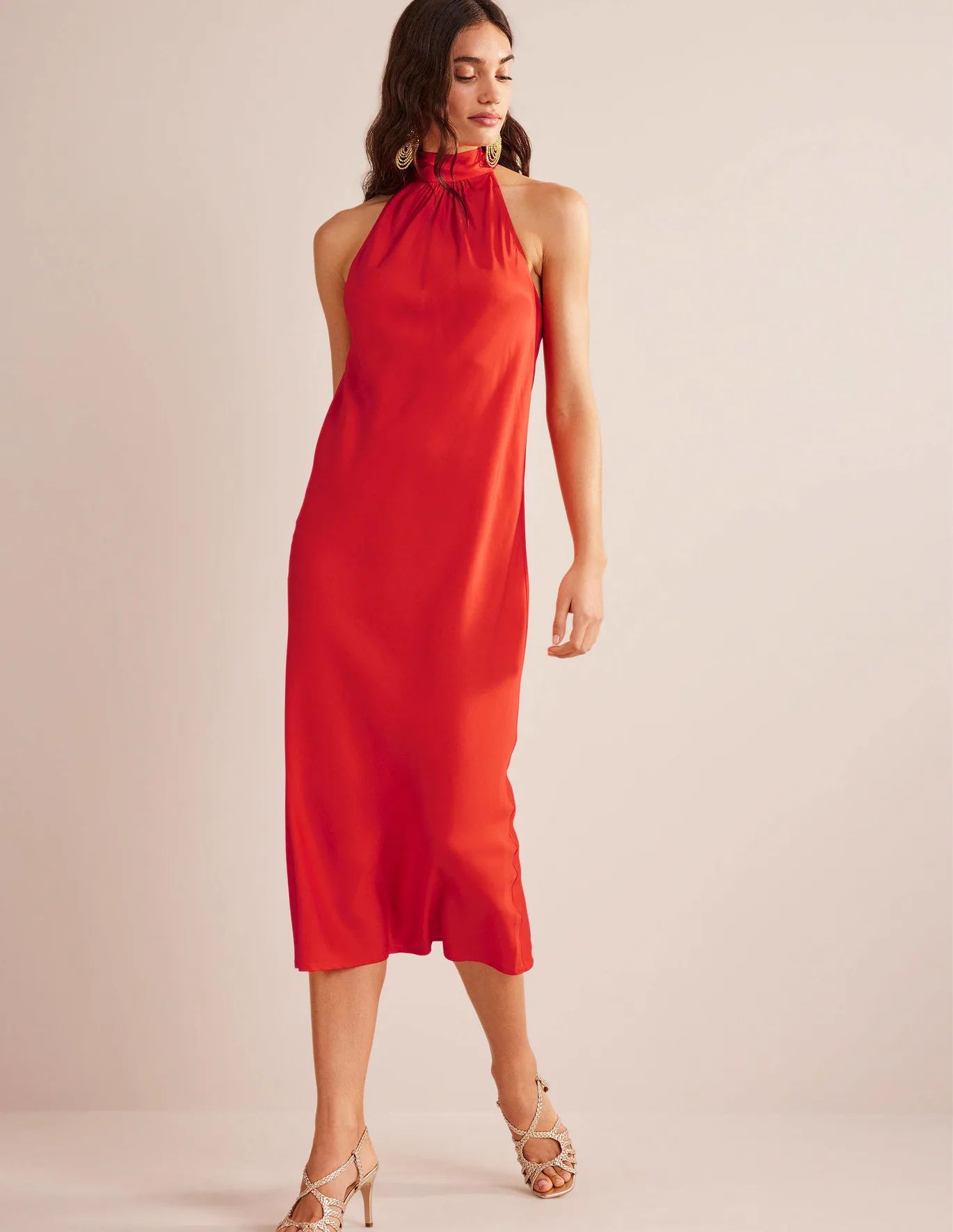 Tie Back Slip Midi Dress | Boden (US)