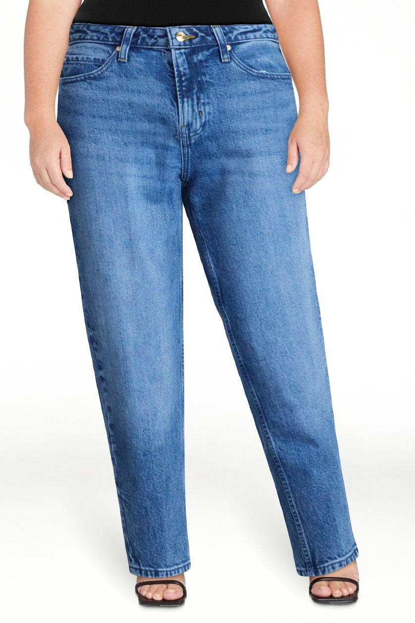 Devil Wears Prada Scoop Collection Women's and Women's Plus Crease Barrel Jeans, 26.5'' Inseam, S... | Walmart (US)