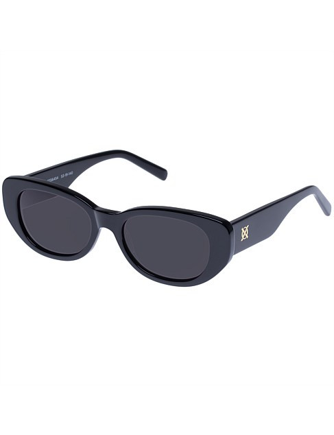 Oroton Andee Black Oval Sunglasses | David Jones | David Jones (Australia & New Zealand)