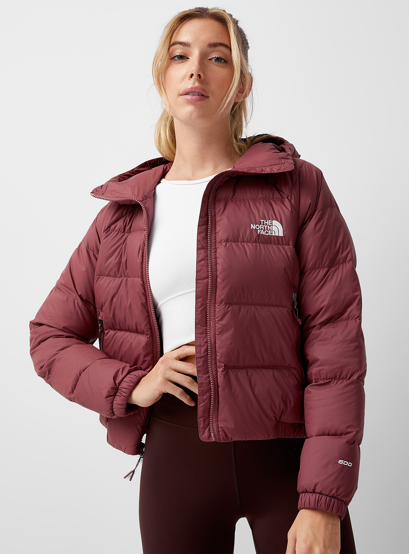 The North Face - Hydrenalite cropped hooded puffer jacket (Women, Red, LARGE) | Simons
