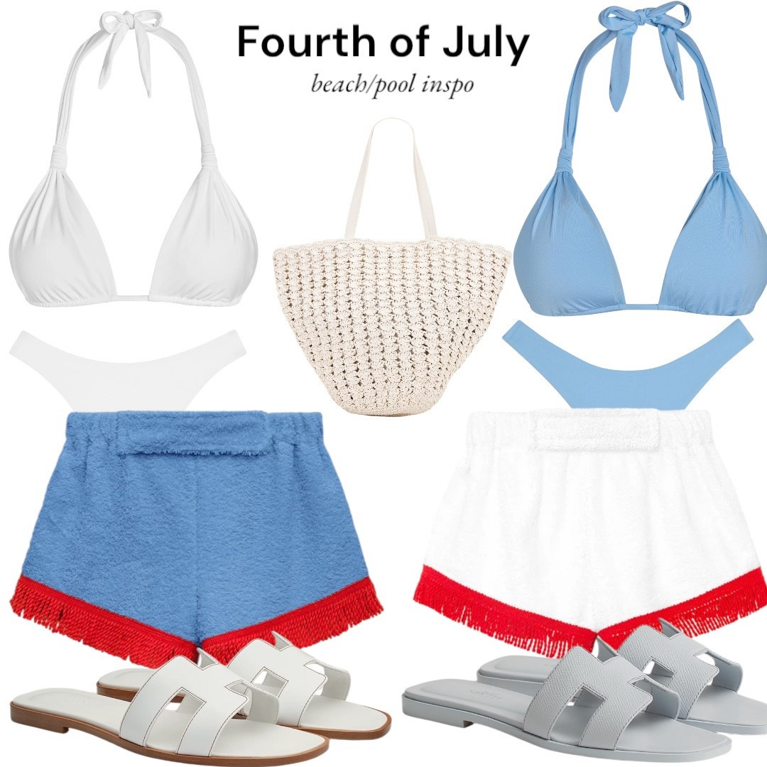Beach or pool fit inspo for 4th of July!!!❤️🤍🩵
Shorts are La Veste!

#LTKStyleTip #LTKSummerEdit #LTKSwim