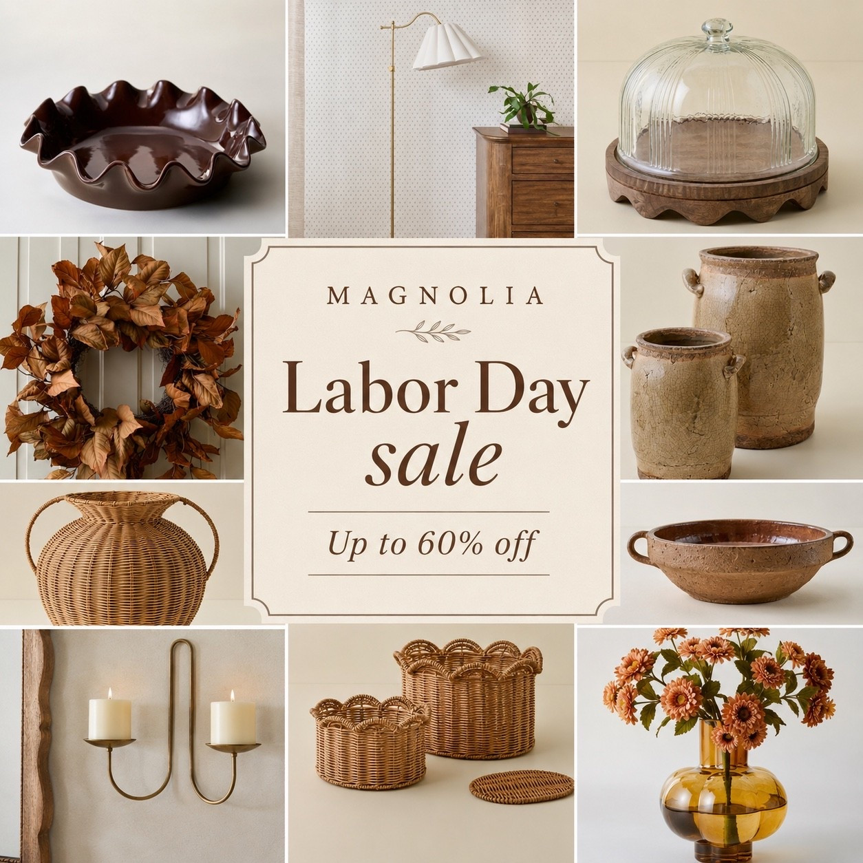 Magnolia Labor Day sale! Up to 60% off!