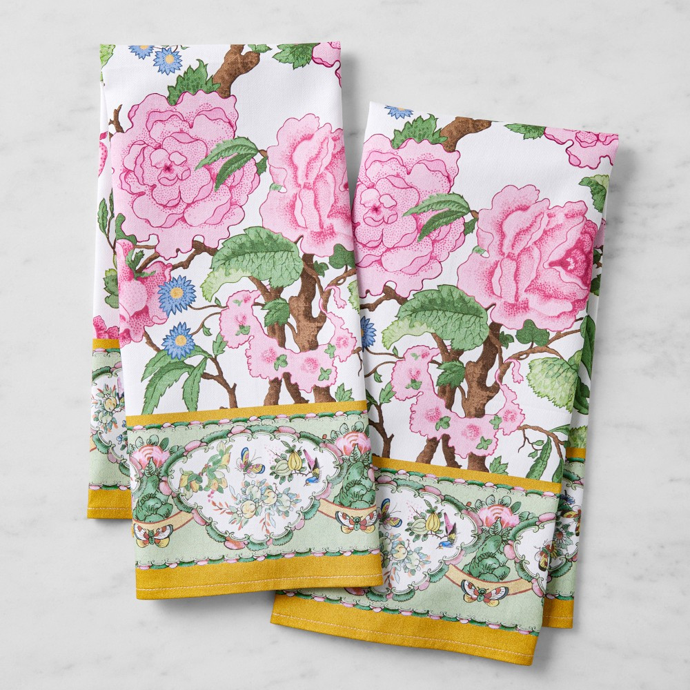 Canton Rose Towels, Set of 2 | Williams-Sonoma