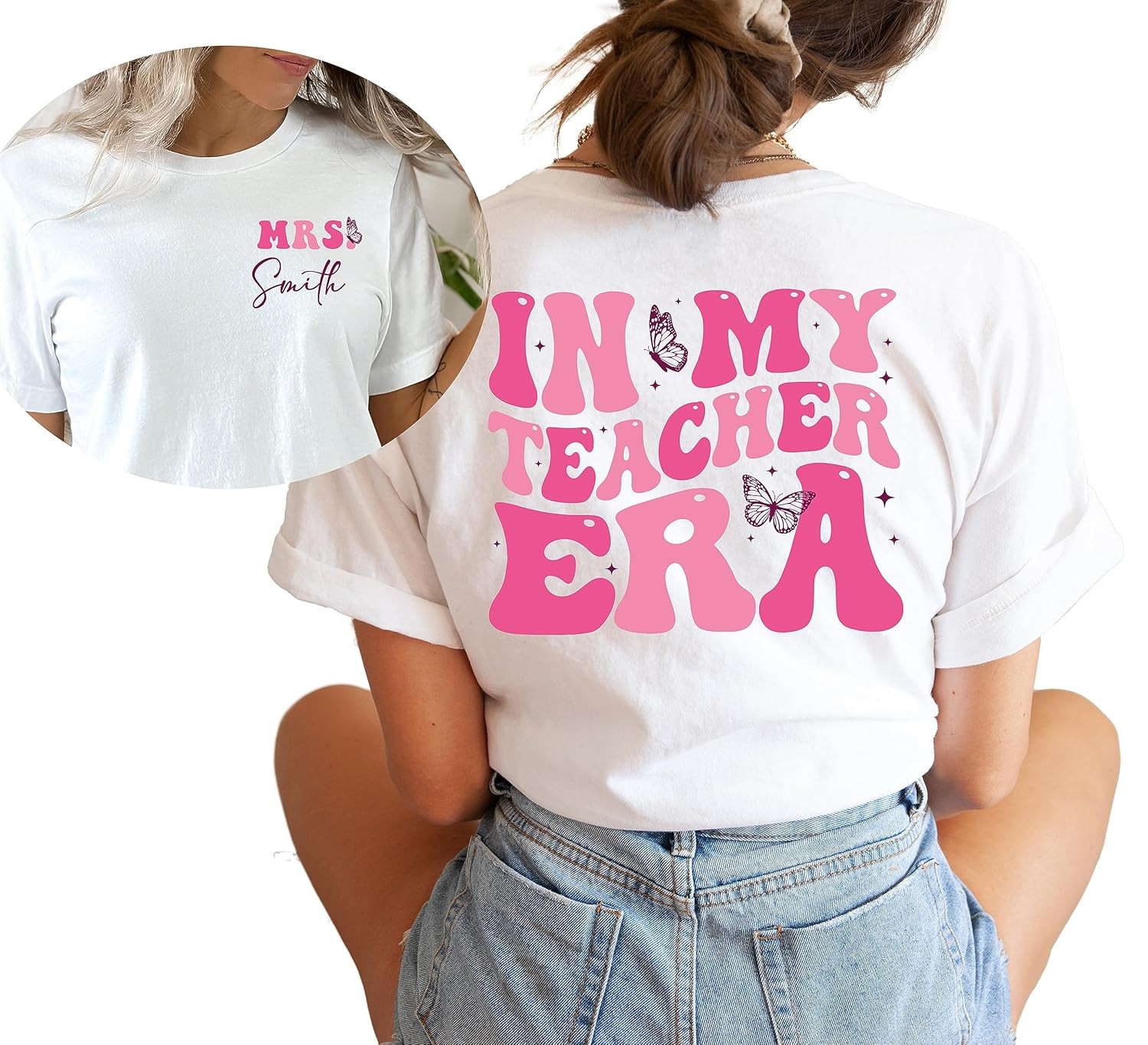 In My Teacher Era Shirt Custom Name Teacher Shirt, Teacher Gift | Amazon (US)