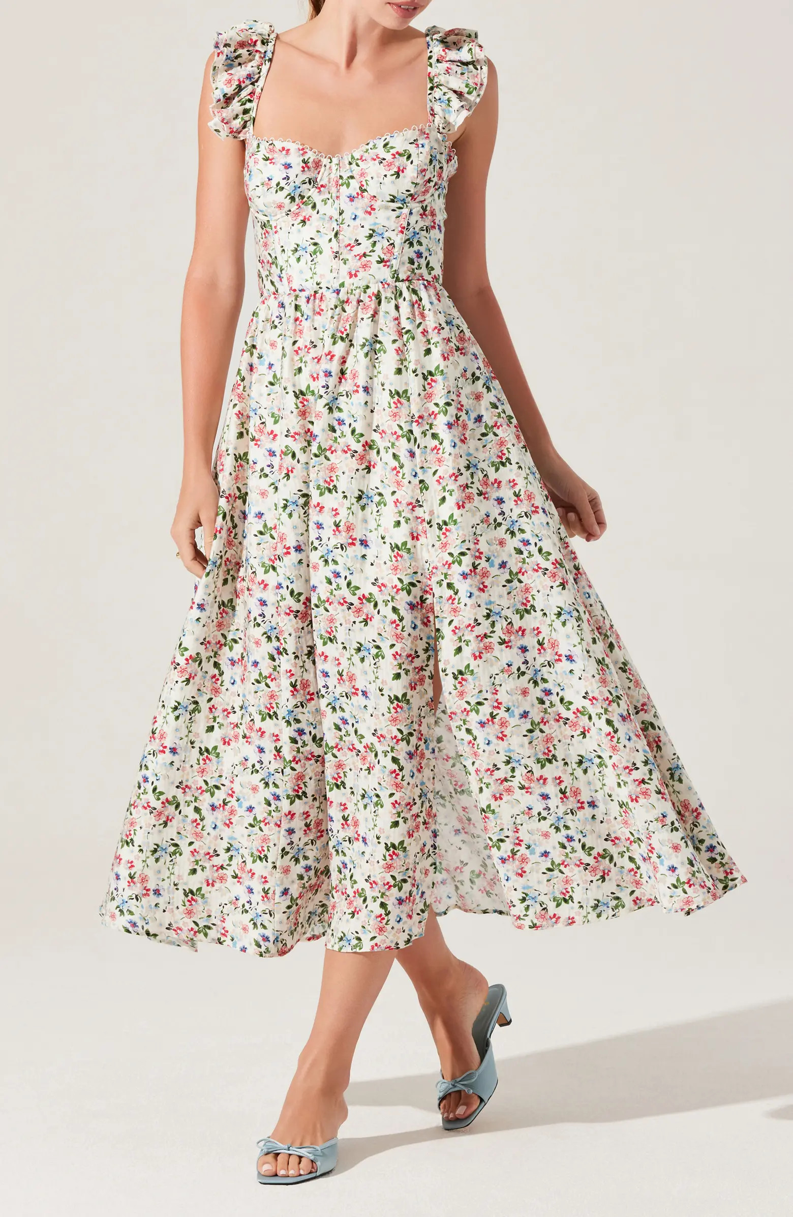 ASTR the Label Wedelia Floral Print A-Line Dress | Nordstrom | Nordstrom