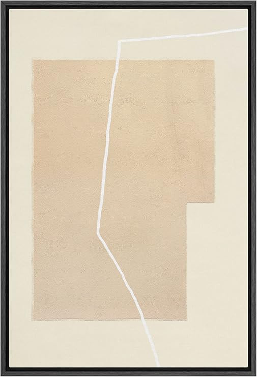 SIGNFORD Framed Canvas Print Wall Art Geometric Pastel Mid-Century Color Blocks Abstract Shapes I... | Amazon (US)