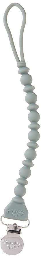 Itzy Ritzy Silicone Pacifier Clip; 100% Silicone Pacifier Strap with Clip Keeps Pacifiers, Teethe... | Amazon (US)