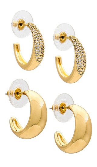 Gracie Earring Set in Gold | Revolve Clothing (Global)