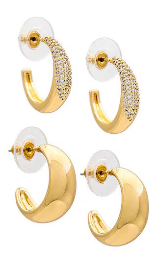 Gracie Earring Set in Gold | Revolve Clothing (Global)