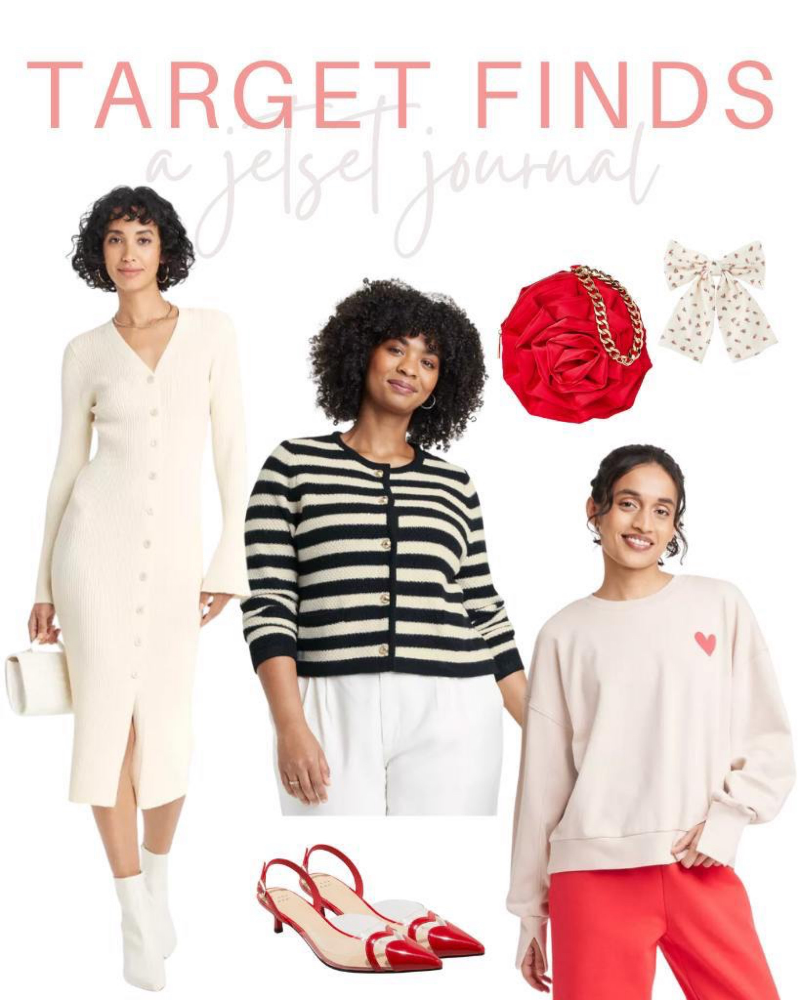 Make sure to grab this week’s Target favorites!
#targetmusthaves #affordablefashion #targetfinds #seasonalfavorites #cozyoutfits #stylishessentials #trendypicks #wintervibes #everydaylooks #stripecardigan #heartsweater #vdaylook

#LTKStyleTip #LTKU #LTKSeasonal