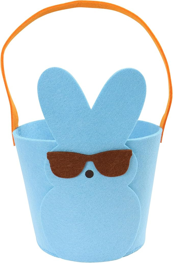 Animal Adventure | Peeps | 7” Collectible Blue Bunny Felt Basket | Amazon (US)