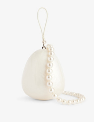 Egg Pearl-Strap Large Acrylic Crossbody Bag | Selfridges