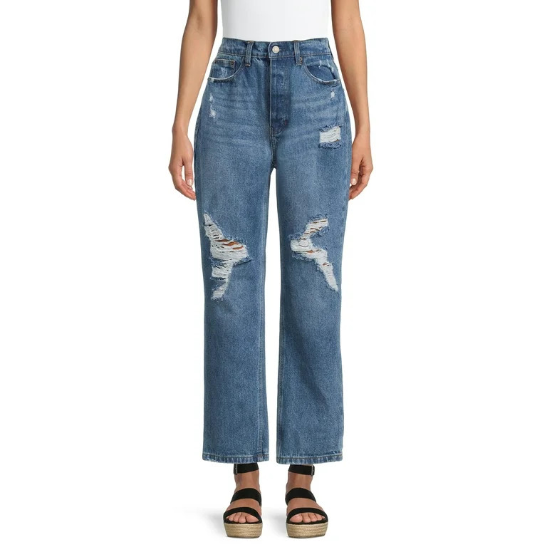 Vanilla Star Women's Juniors 90s Straight Leg Jeans | Walmart (US)