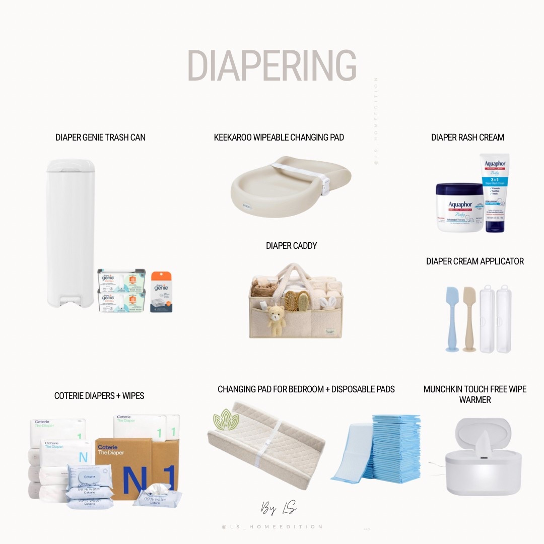 Baby Registry Items Diapering 

#babyregistry #registrymusthaves #babyitems #changingpad #keekaroo #diapercaddy

#LTKBaby #LTKBump