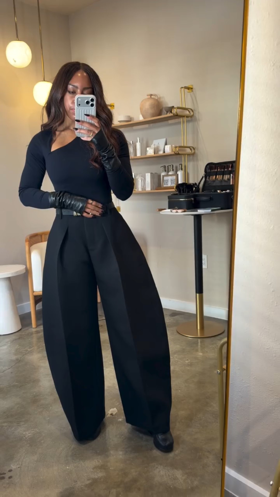 So… let’s address the pants. 

They may look like just a cute designer moment, but for me they’re actually super personal. They represent a milestone I hit quietly, spiritually, emotionally — and I wanted to gift myself something to honor that. Not to show off. Not to flex. Just a little “I’m proud of you, sis” moment to myself.

Never be ashamed to treat yourself. Your “pants” could be anything — a trip, a dinner, a book, whatever.

I’m just grateful, blessed, and so thankful for this season of transformation and YOU this community walking with me. 🫶🏽

Also too, I’m done spending money this year. Don’t ask me to go no where lol 🤣

Pants @jacquemus
Top @abercrombie 
Gloves @zara 
Belt  @amazon