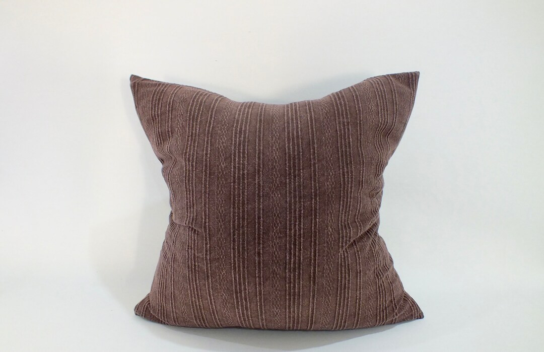 Brown Striped Sofa  Pillow Case  Throw decorative Ethnic Hand-woven Cushions case Accent Pillow B... | Etsy (US)