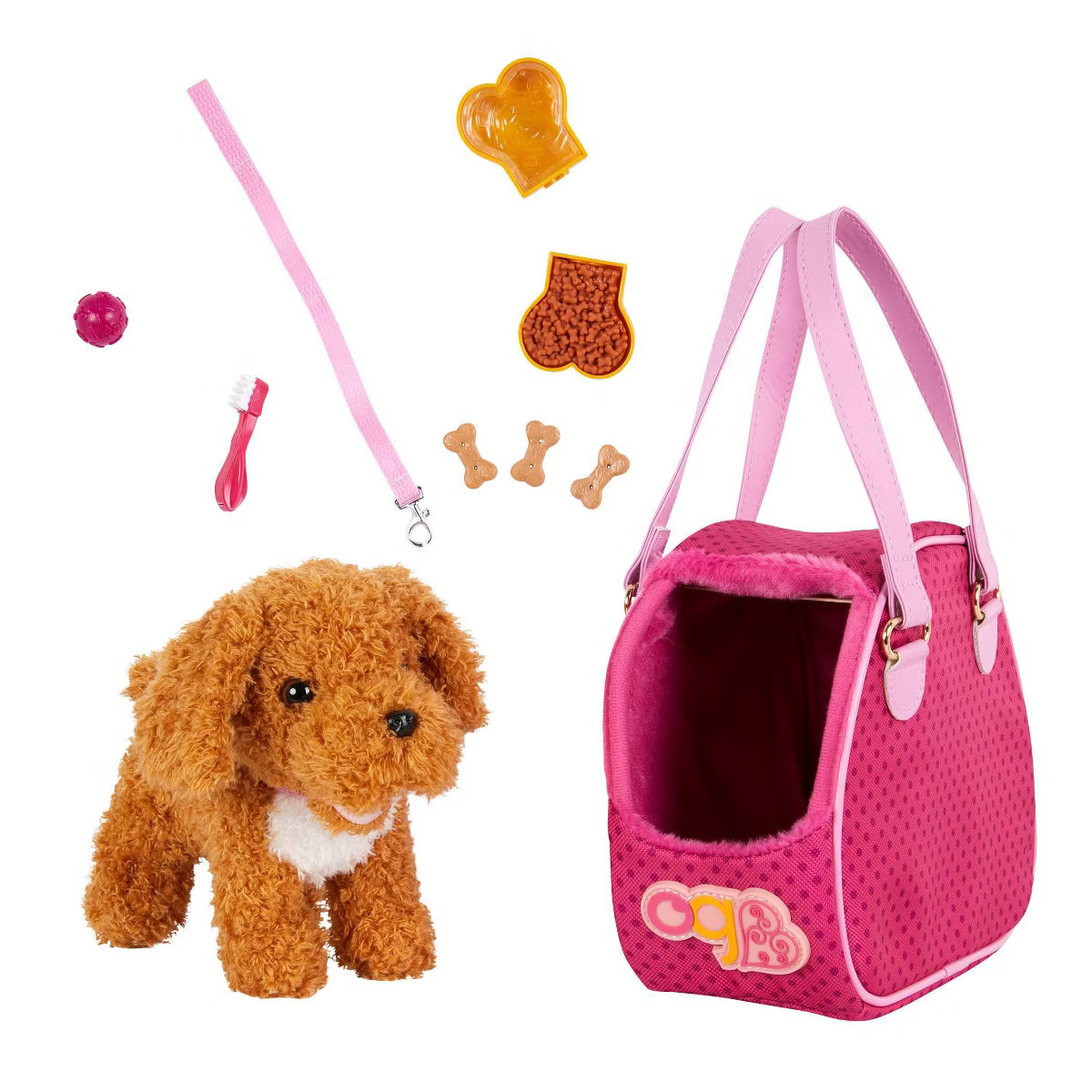 Our Generation Hop In Dog Carrier & Pet Plush Poodle for 18" Dolls | Target