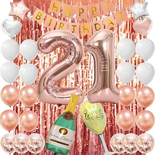 21st Birthday Decorations For Women 21 Birthday Party Decorations For Her | Amazon (US)