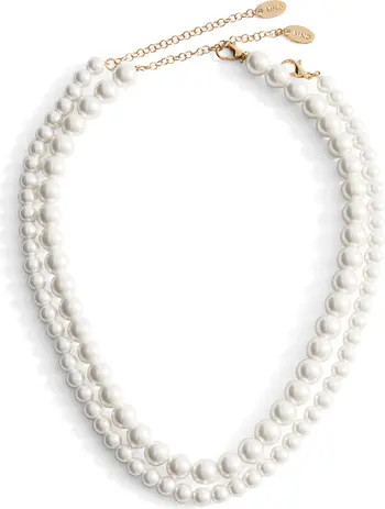 Faux Pearl Double Strand Necklace | Nordstrom