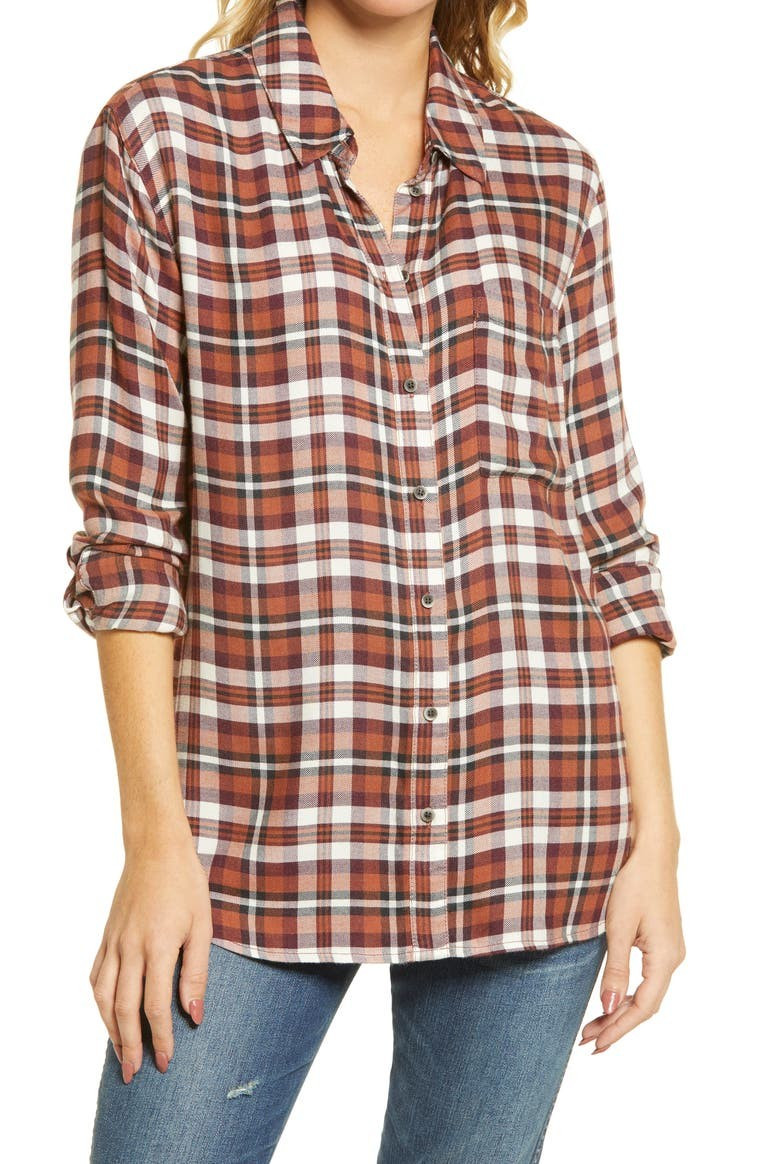 Plaid Boyfriend Shirt | Nordstrom