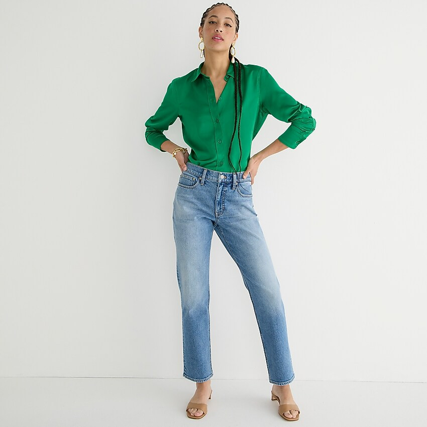 Mid-rise '90s classic straight jean in Hiker wash | J. Crew US