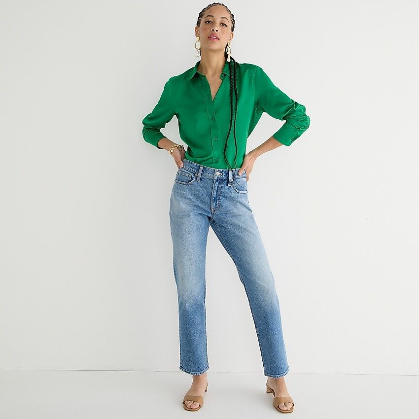 Mid-rise '90s classic straight jean in Hiker wash | J.Crew US