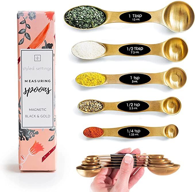 Magnetic Measuring Spoons Set - Stainless Steel Measuring Spoons - Magnetic Measuring Spoon Set, ... | Amazon (US)