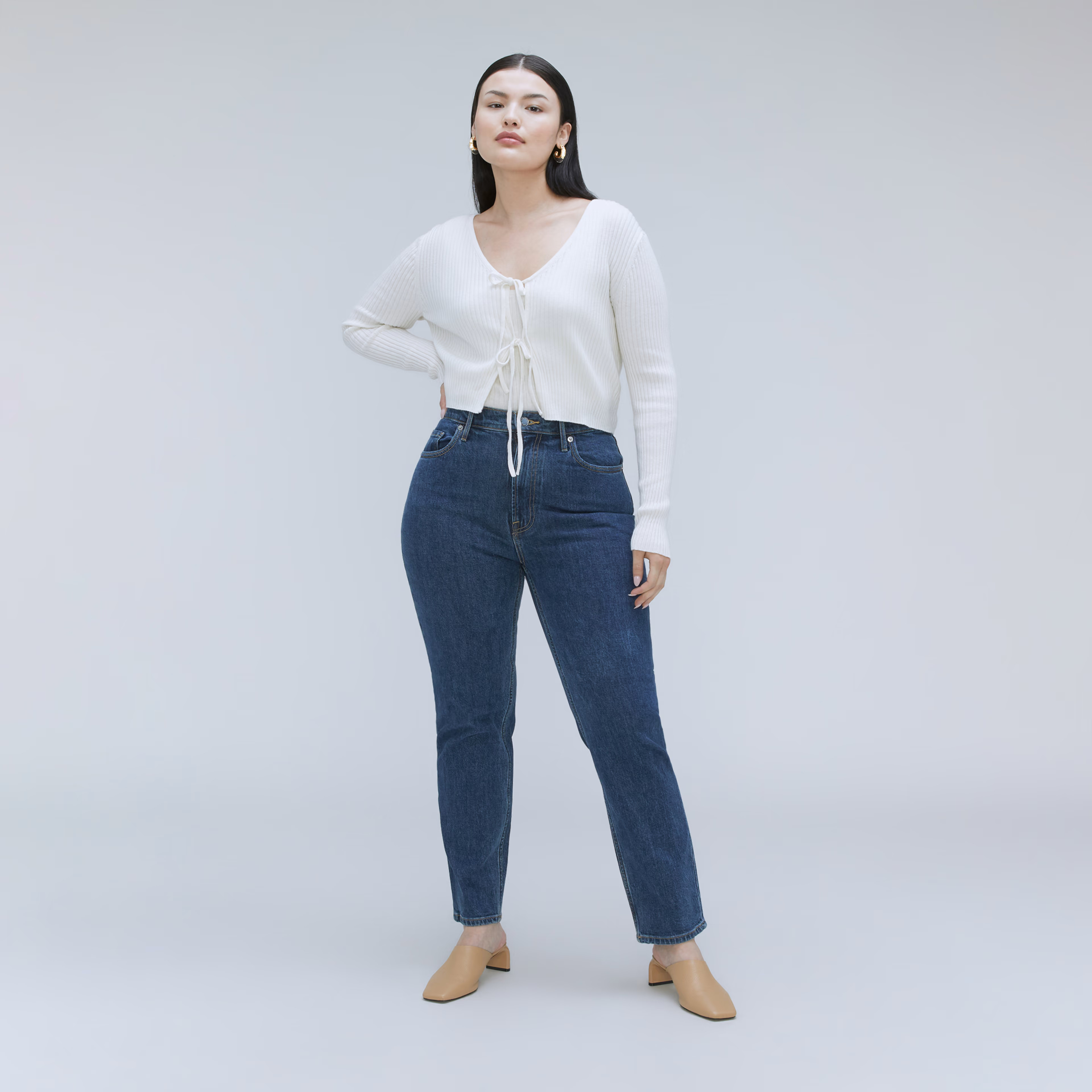 The Cotton-Merino Front-Tie Top | Everlane