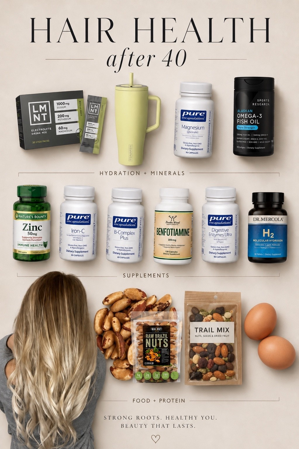 Things I started focusing on after 40 when my hair suddenly decided to file a formal complaint against me. Check out my new blog post to read more about this at hausoffallon.com

Turns out healthy hair is a lot more than expensive shampoo. Sharing the supplements, minerals, hydration, protein, and daily habits that genuinely helped me get my hair stronger, shinier, and healthier from the inside out. 🤍

#HairHealth #HairAfter40 #HealthyHair #HairGrowth #BeautyOver40 #WellnessForWomen #Supplements #HairCareTips #LTKBeauty #Over40Beauty #HealthyHairJourney #WomensWellness #AmazonFinds #HaircareRoutine #BeautyFromWithin

#LTKselfcare #LTKOver40 #LTKBeauty