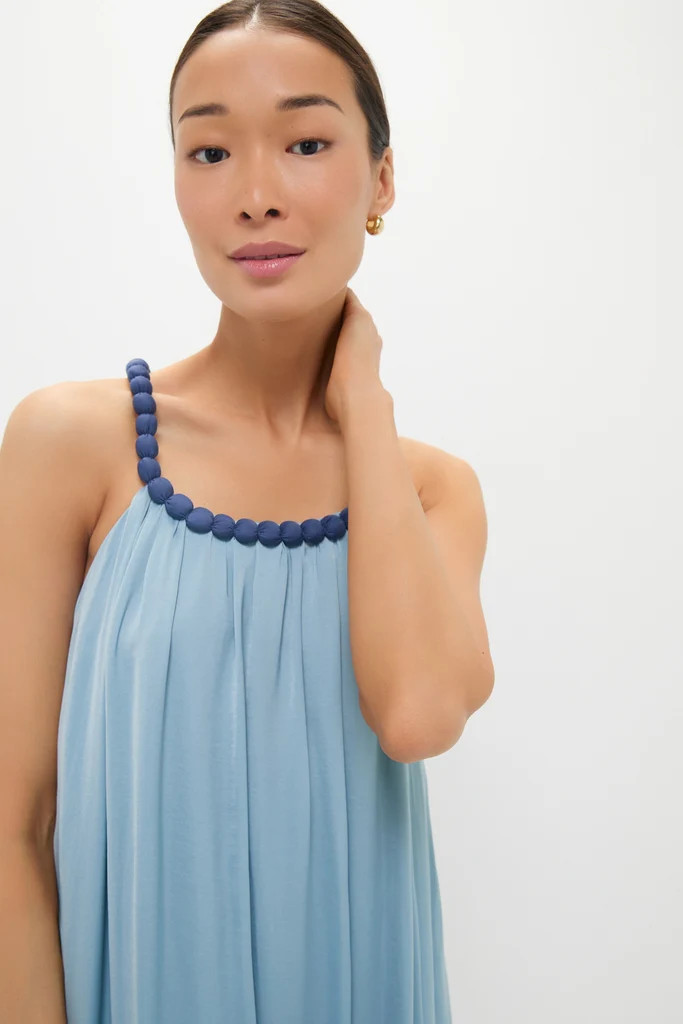 Light Blue Chiffon Amelia Bauble Dress | Tuckernuck (US)