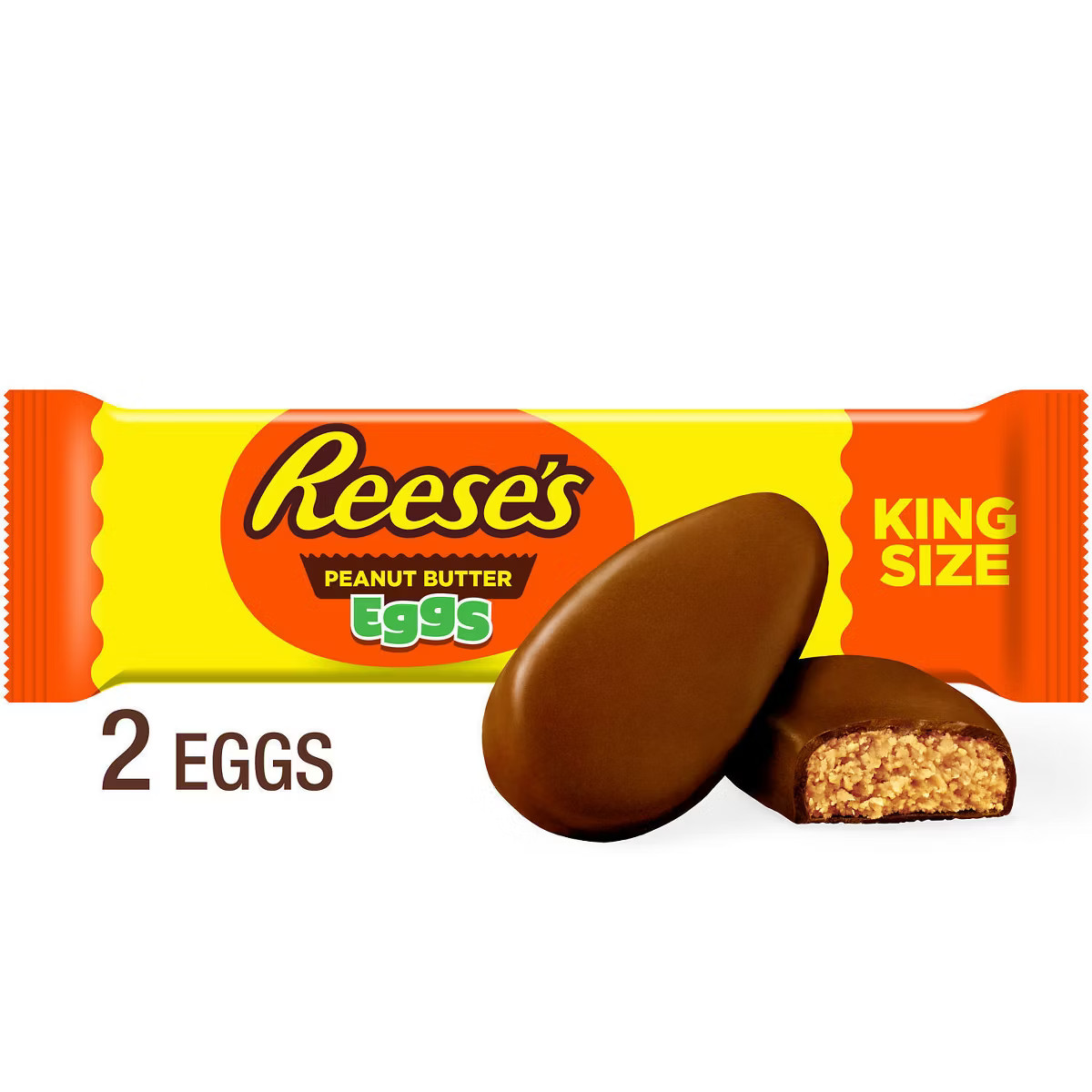 Reese's Milk Chocolate Peanut Butter Eggs Easter Candy King Size - 2.4oz | Target