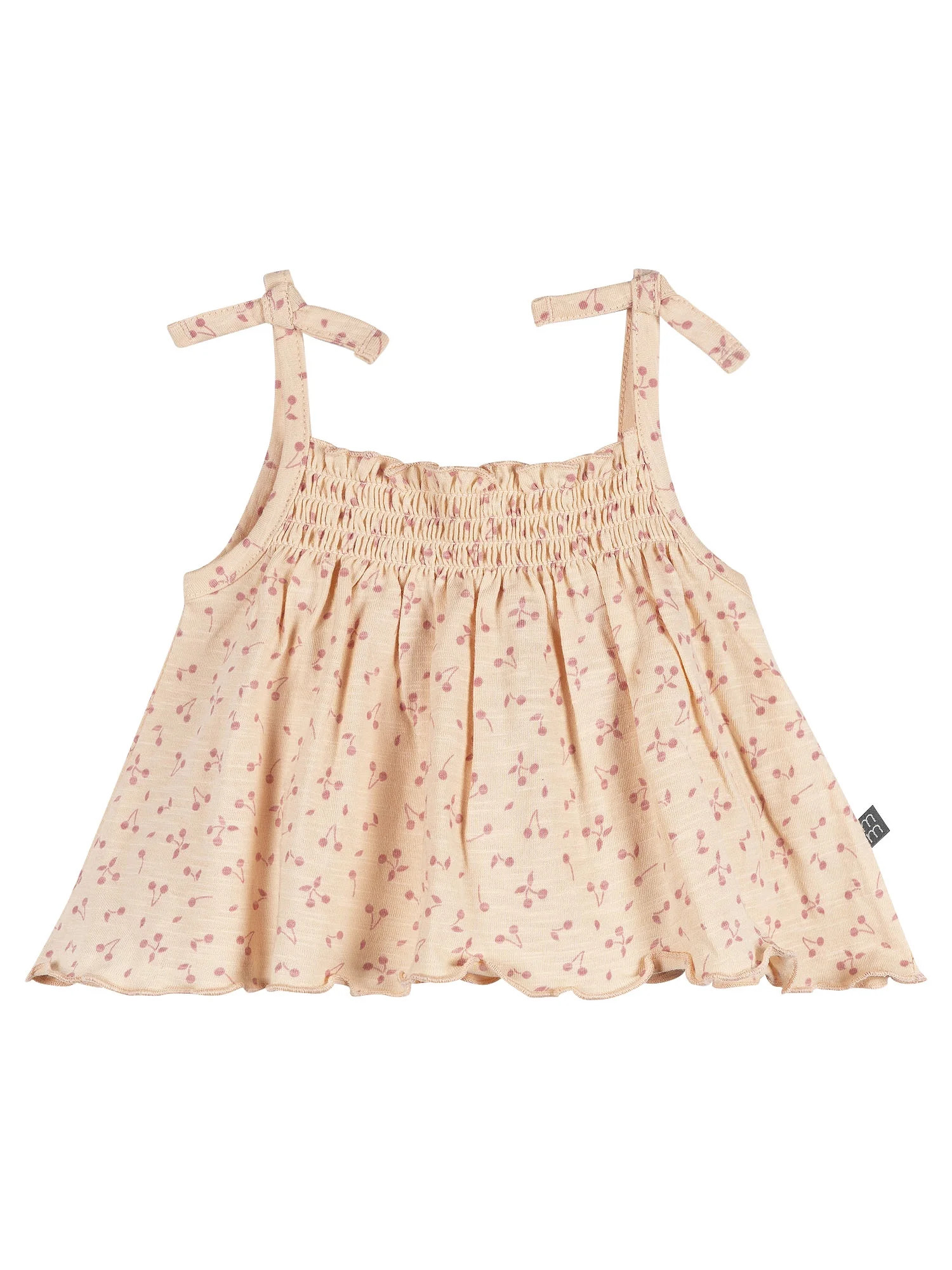 Modern Moments by Gerber Baby Girl Organic Smocked Sleeveless Top, Sizes 0/3 Months - 24 Months | Walmart (US)