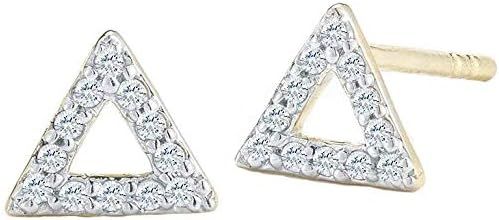 Amazon.com: Mateo New York, Mini Dia Stud, Triangle | Amazon (US)