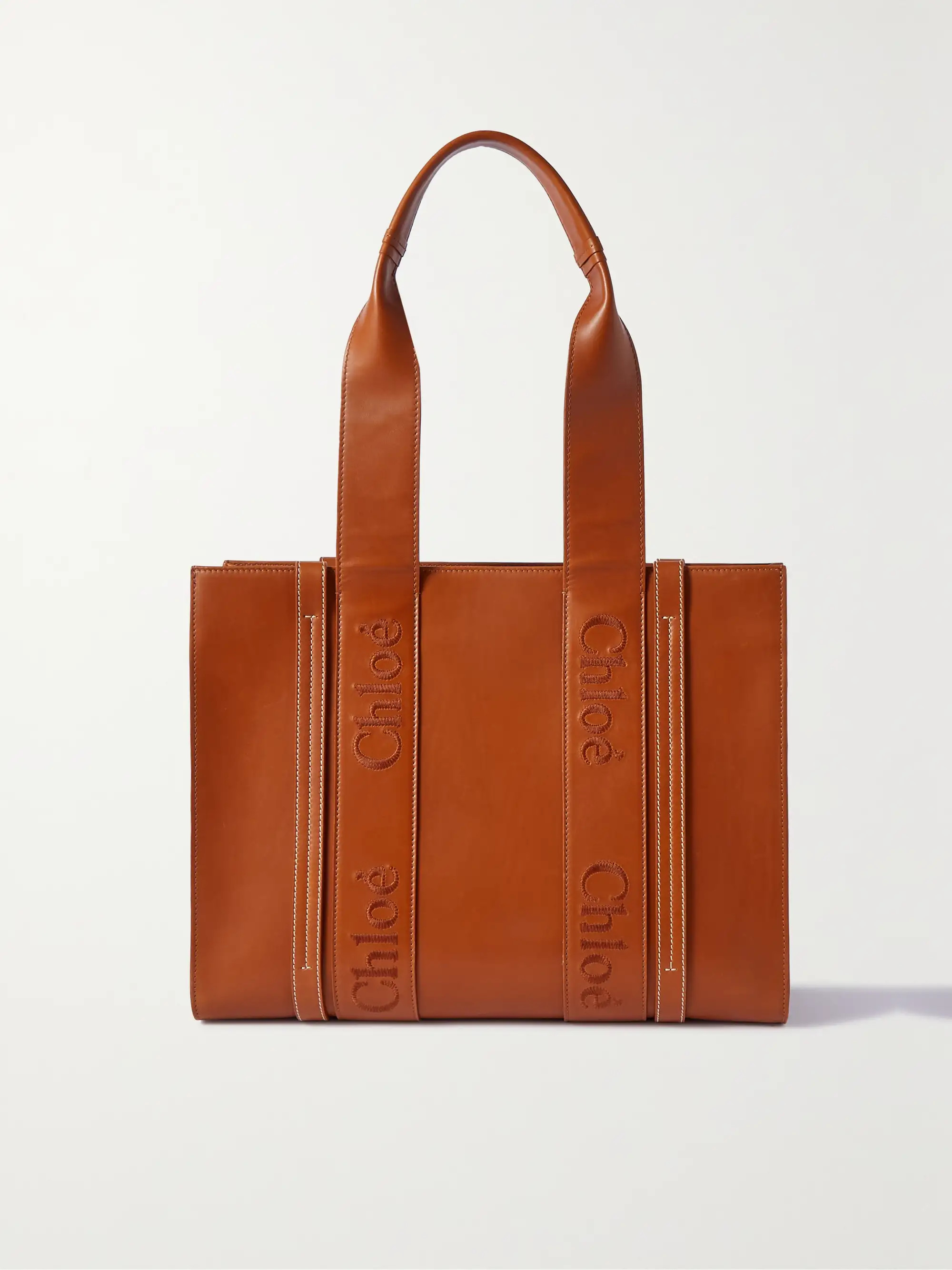 Woody medium embroidered leather tote | NET-A-PORTER APAC