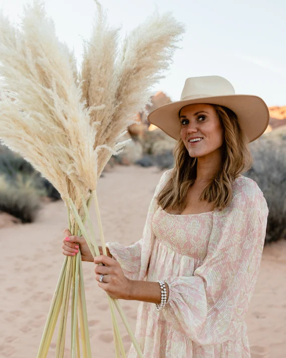 PAMPAS GRASS (6 Stem)- Type 6 small natural  Dried Pampas Plant , Pampas Wedding Decor Bouquet, B... | Etsy (US)
