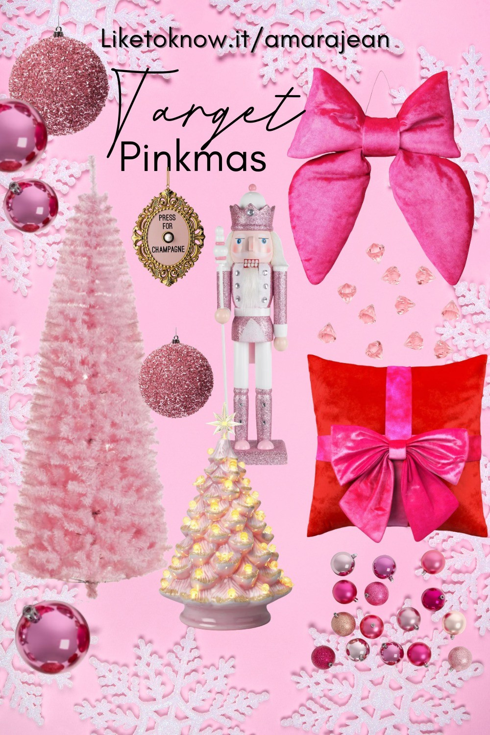 Target's Pink Christmas decor 🌲🩷✨ Pinkmas 

#LTKHoliday #LTKSeasonal #LTKHome