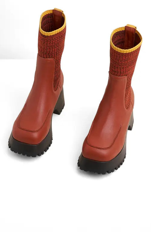 Charlotte Stone Loma Platform Lug Sole Clog Boot in Sienna at Nordstrom, Size 9 | Nordstrom