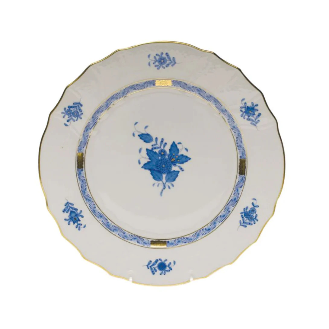 Chinese Bouquet Blue Dinner Plate | Lakeview Home
