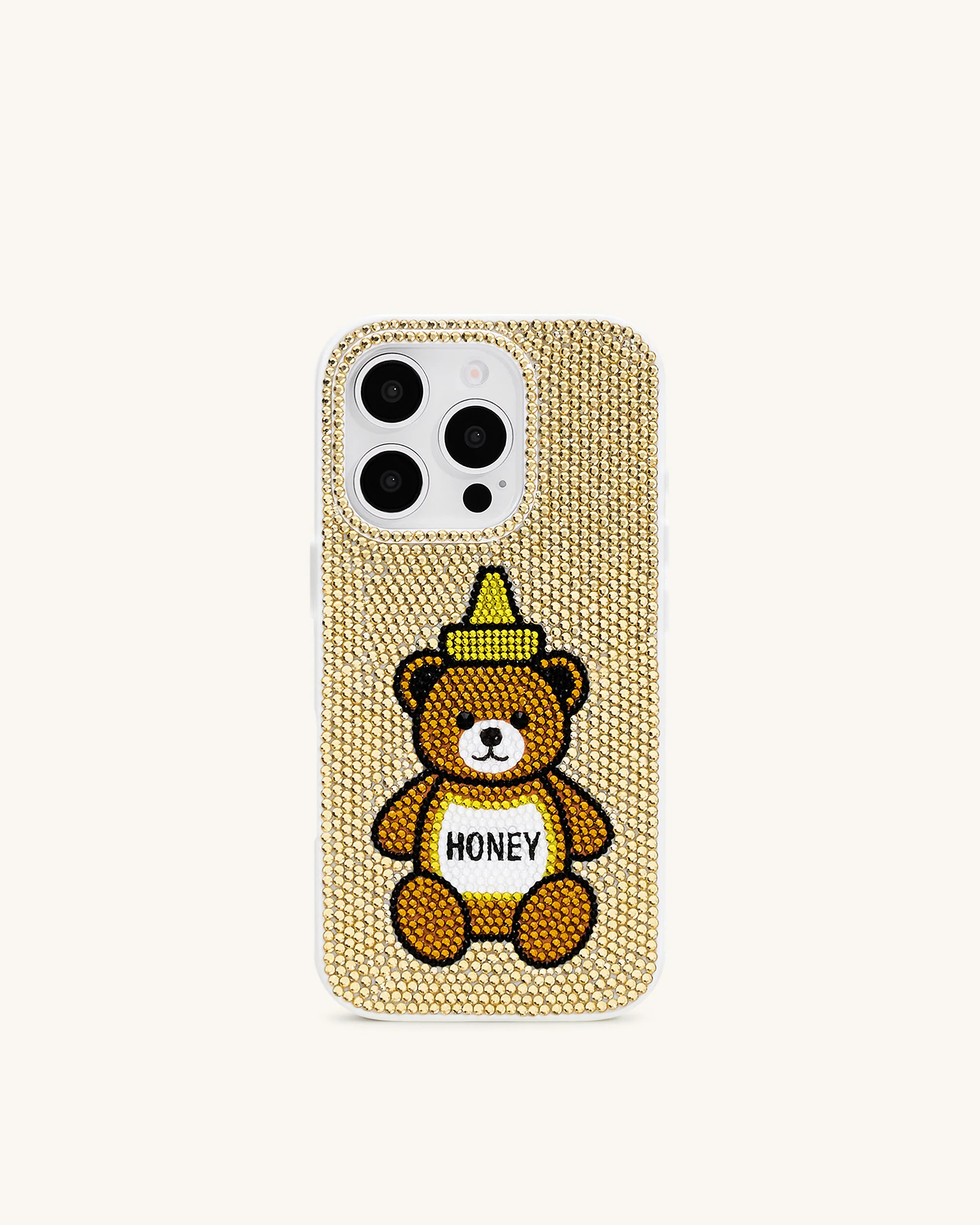 Honey Bear Artificial Crystal Phone Case - Neutral | JW PEI US