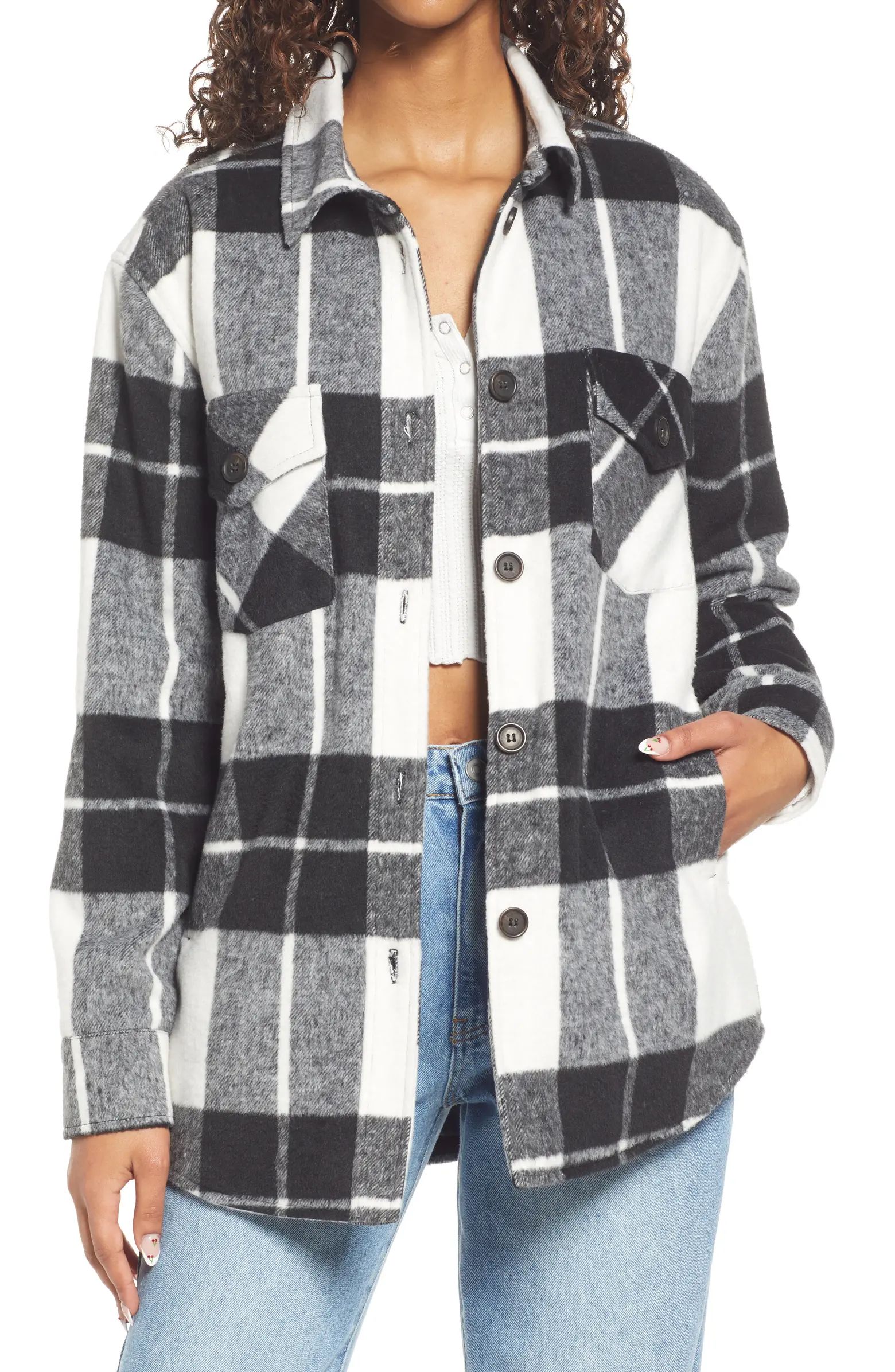 Plaid Flannel Shacket | Nordstrom