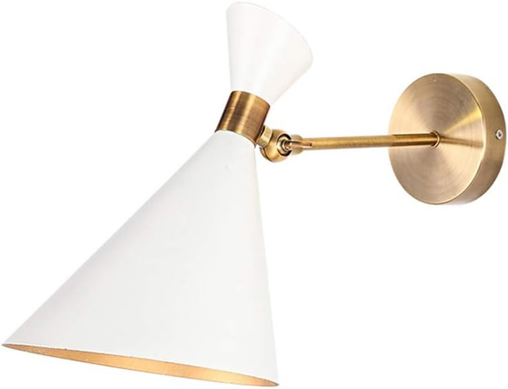 KWOKING Lighting Modern Rotatable Wall Sconce with Tapered Metal Shade Adjustable 1 Light Nordic ... | Amazon (US)