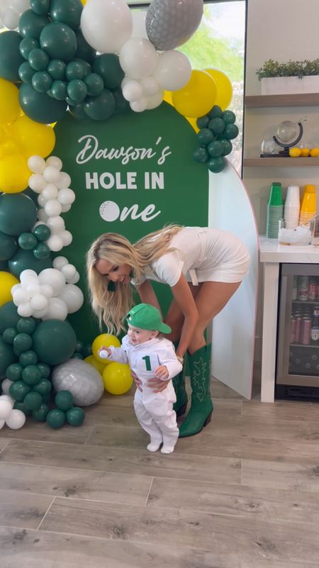 Dawson’s Hole in One party!! 🥰⛳️💚🎉 about 98% of the party was DIY from Amazon! 😂😍 

#LTKbaby #LTKfindsunder50 #LTKparties