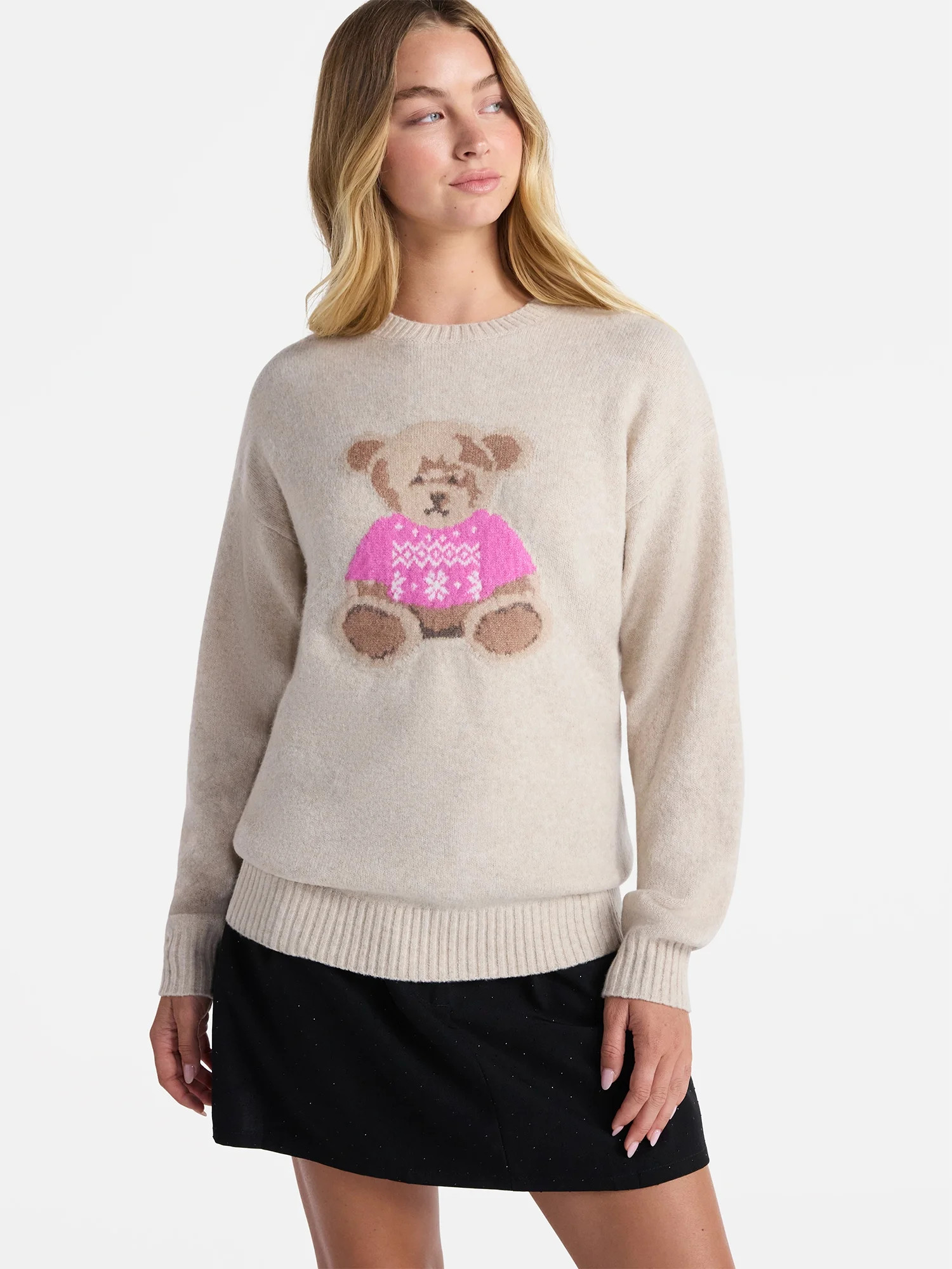 No Boundaries Fashion Icon Sweater, Midweight, Women's | Walmart (US)