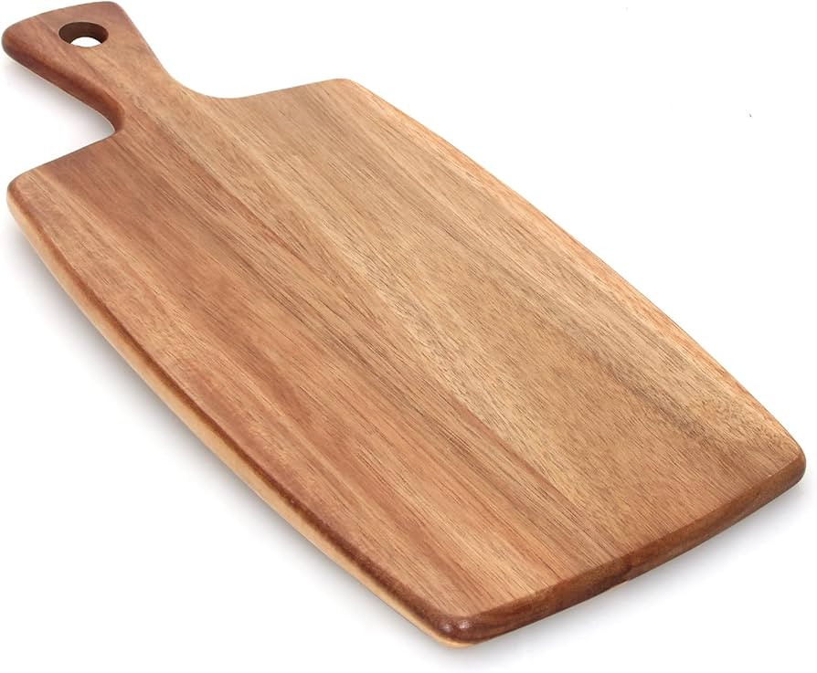 Acacia Wood Cutting Board with Handle Small Charcuterie Boards Wooden Chopping Board Decorative M... | Amazon (US)