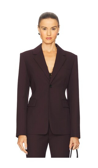 Elza Jacket in Deep Plum | Revolve Clothing (Global)