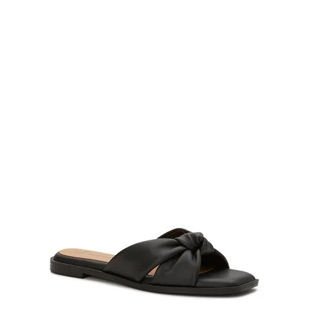 Time and Tru Women s Two Band Knot Sandals | Walmart (US)