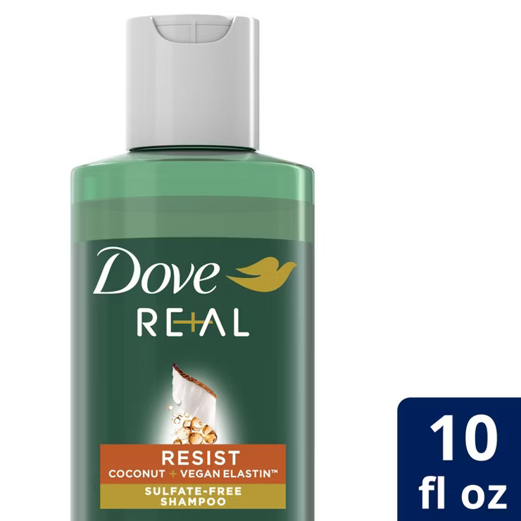 Dove Beauty Real Resist Coconut & Vegan Elastin Sulfate-Free Shampoo - 10 fl oz | Target